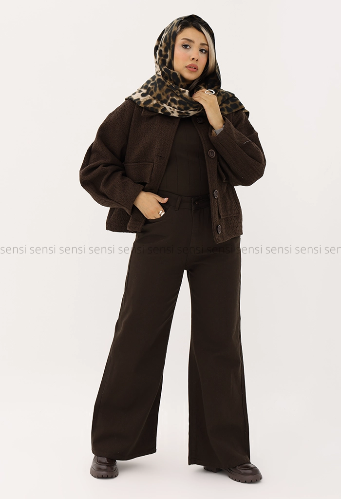 شلوار کتان رنگی راسته کد1005168